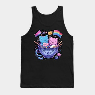 Cat LGBT Graphic Novels Tank Top